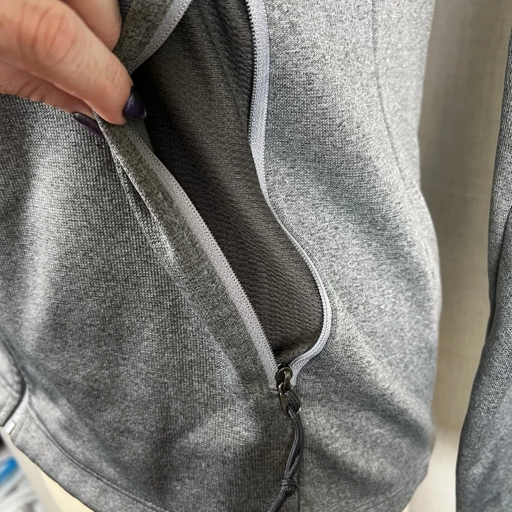 The North Face Mens Small Canyonlands Sweatshirt Hooded Jacket Gray Full‎ Zip